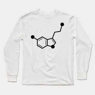 Serotonin Molecule Long Sleeve T-Shirt